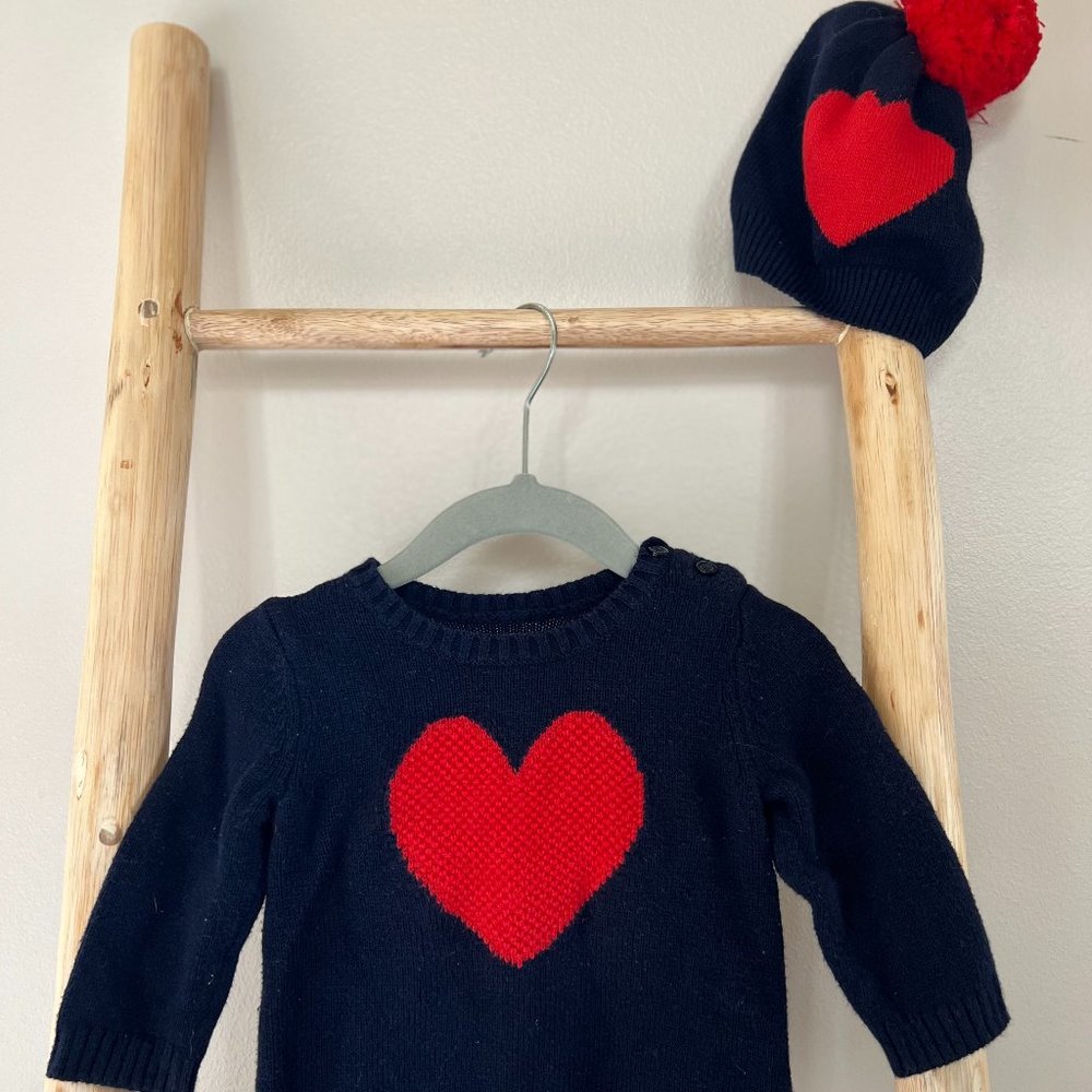 Baby Gap Sweater Dress + Hat | 3-6 mo.